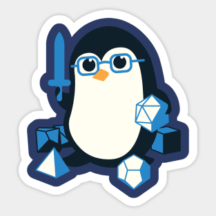 Penguin Dungeons and Dragons Penguins RPG Sticker